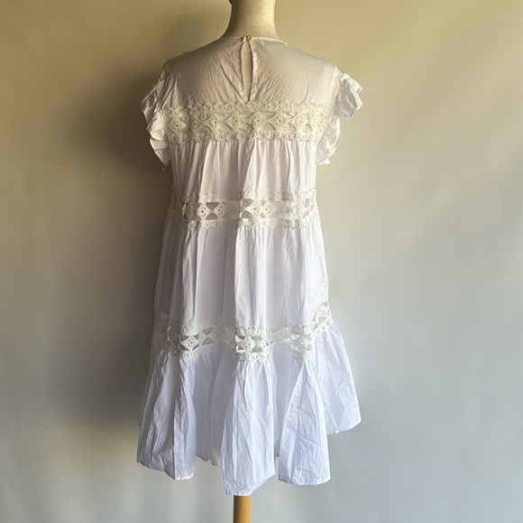 Devotion Twins Lace Tiered Tunic Dress - sz S - Picture 4 of 8